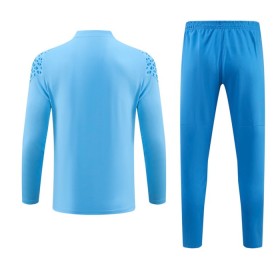 Manchester City Blauwe Trainings Sweatshirt Kwart-Zip 2023-24